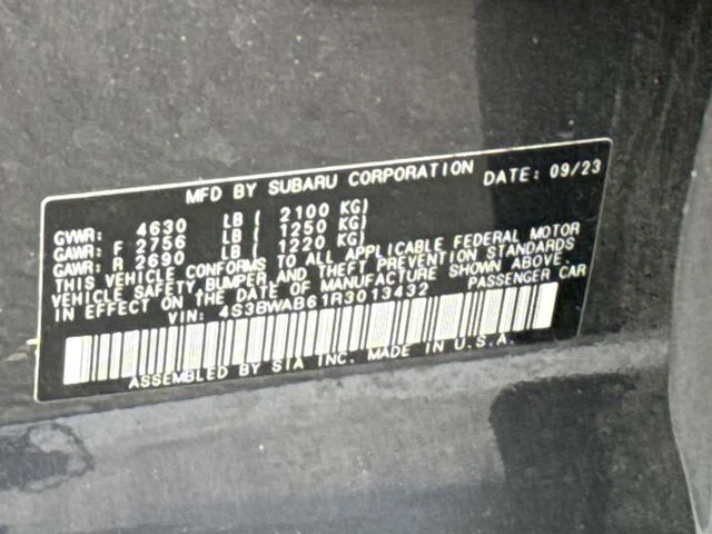 Used 2024 Gray Subaru Base image 30