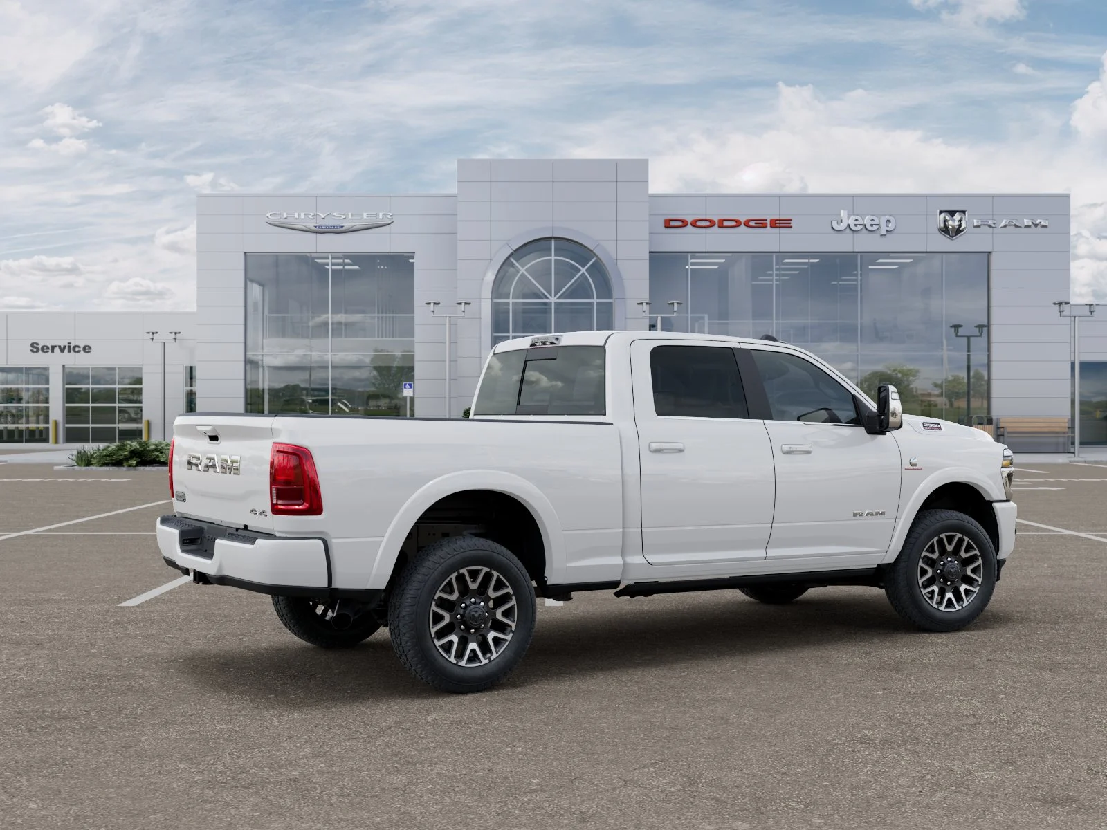 New 2026 Bright White Clear-Coat Exterior Paint RAM Limited Longhorn image 28