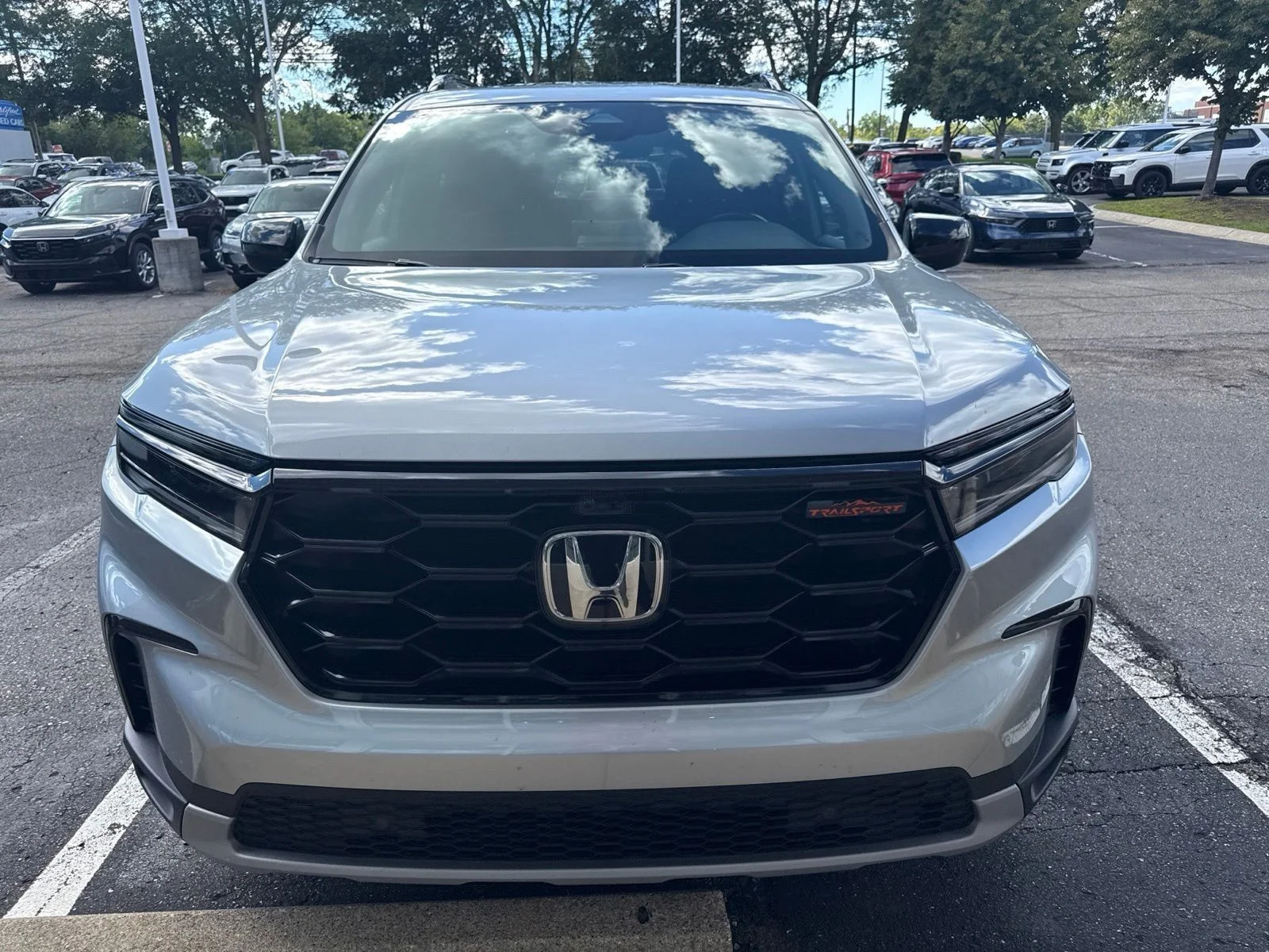 Used 2025 Lunar Silver Metallic Honda TrailSport image 2