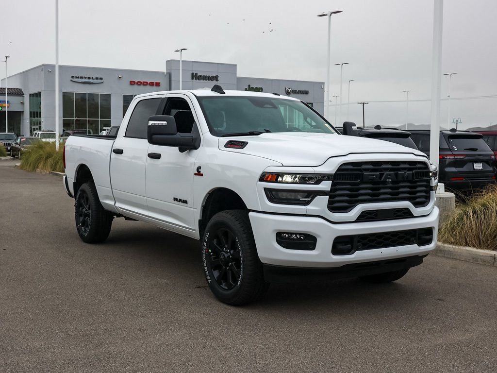 New 2026 Bright White Clear-Coat Exterior Paint RAM Big Horn Night Edition image 1