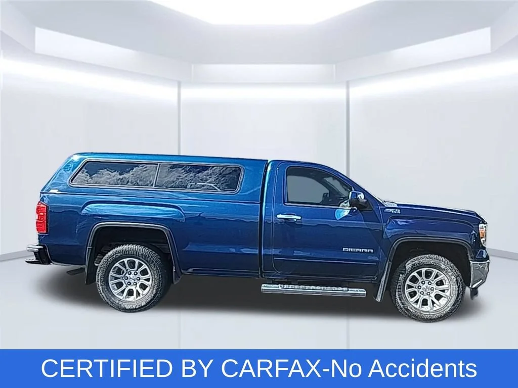 Used 2015 STONE BLUE METALLIC GMC SLE image 2