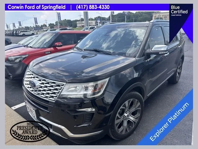Certified Used 2019 Agate Black Metallic Ford Platinum image 1