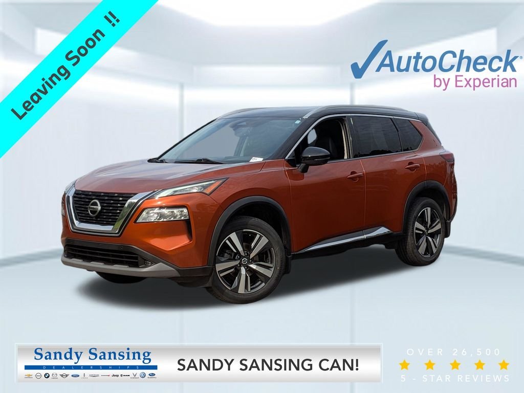 Certified Used 2021 Orange Nissan SL image 1