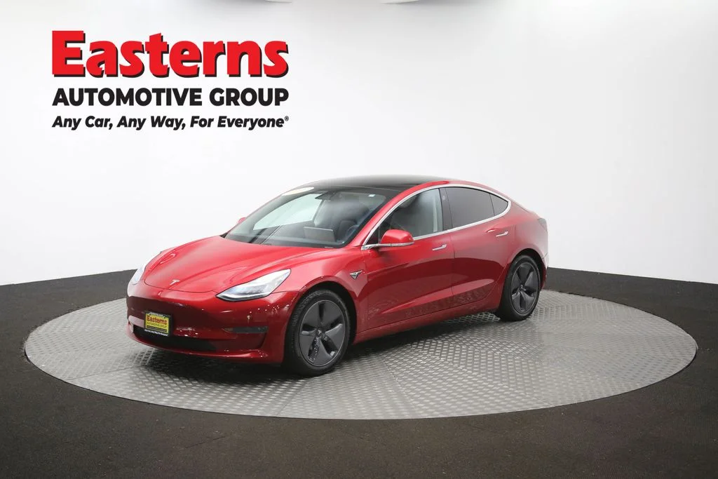 Used 2020 Red Tesla Standard image 51