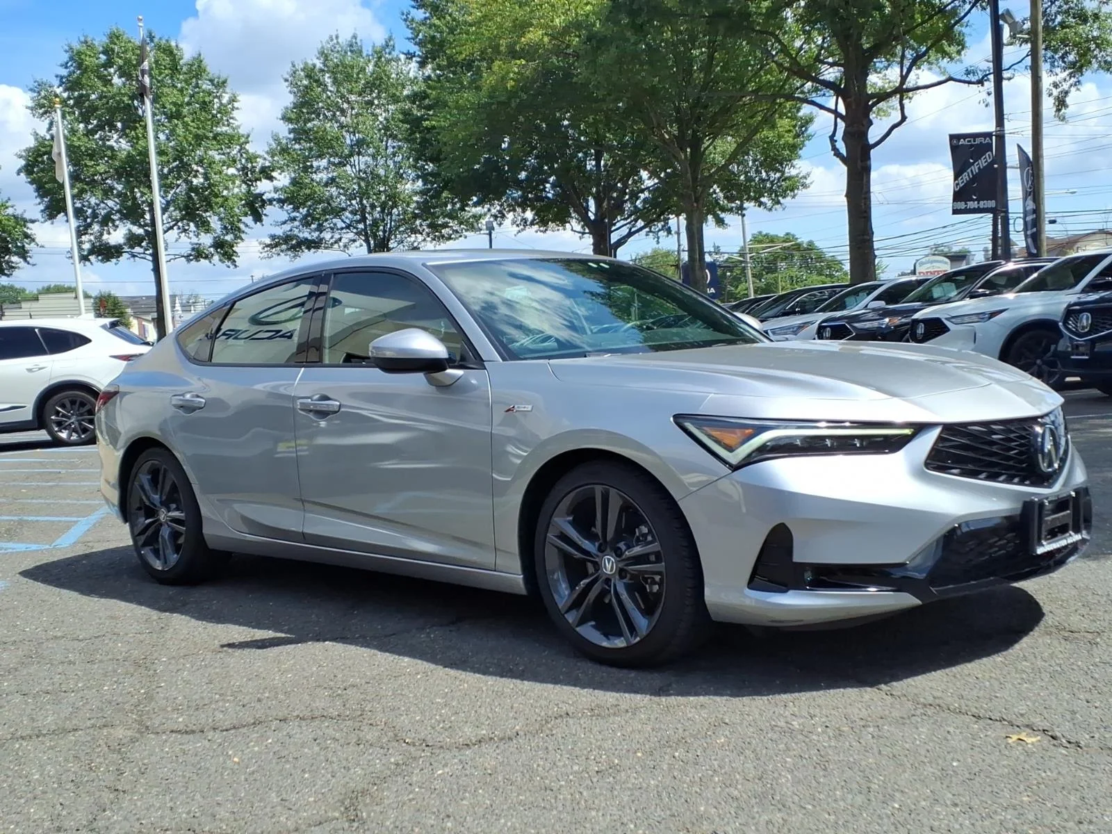 Certified Used 2025 Silver Acura w/A-Spec Package image 3