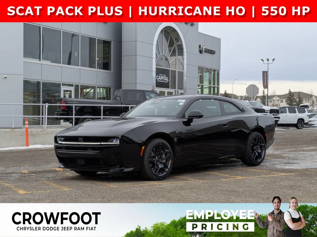 New 2026 Black Dodge Scat Pack Plus - - AWD - 18 Speaker Premium Audio - Blacktop Package - Hurricane HO & More! image 1