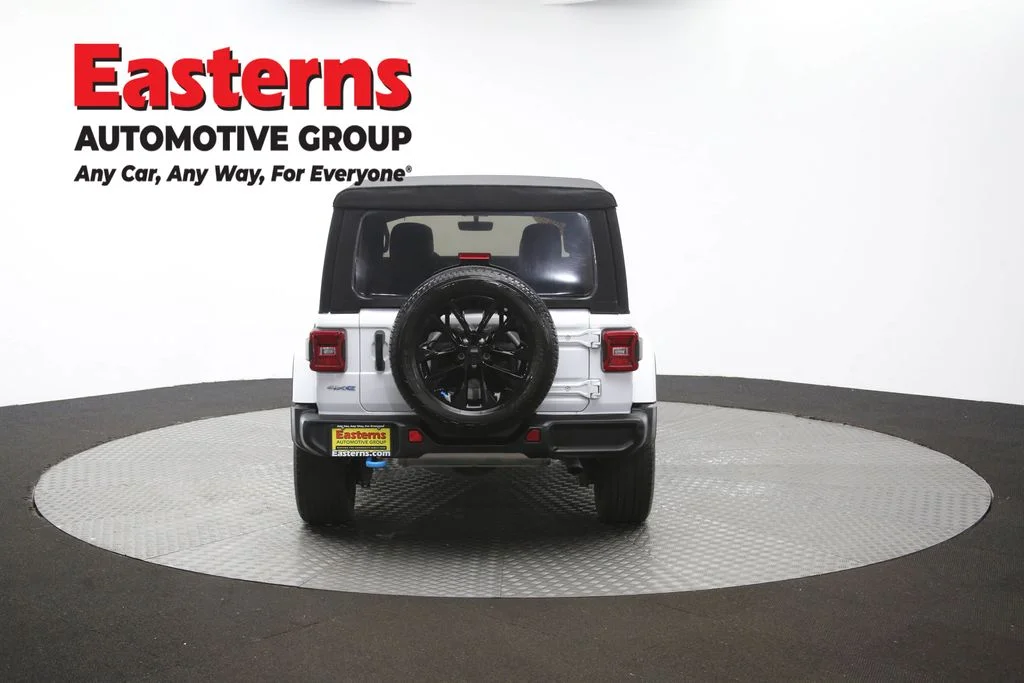 Used 2022 White Jeep Unlimited Sahara 4xe image 38