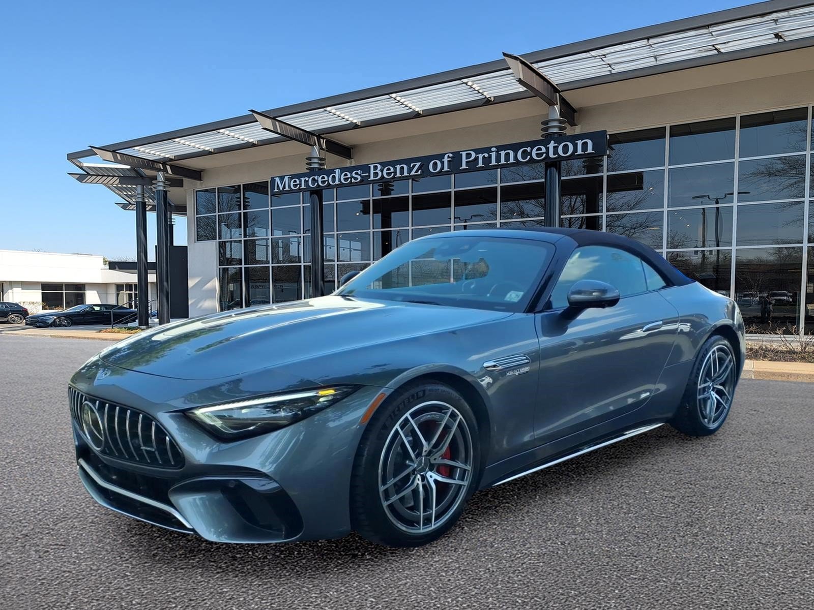Certified Used 2022 Selenite Grey Metallic Mercedes-Benz AMG® SL 55 Roadster image 7