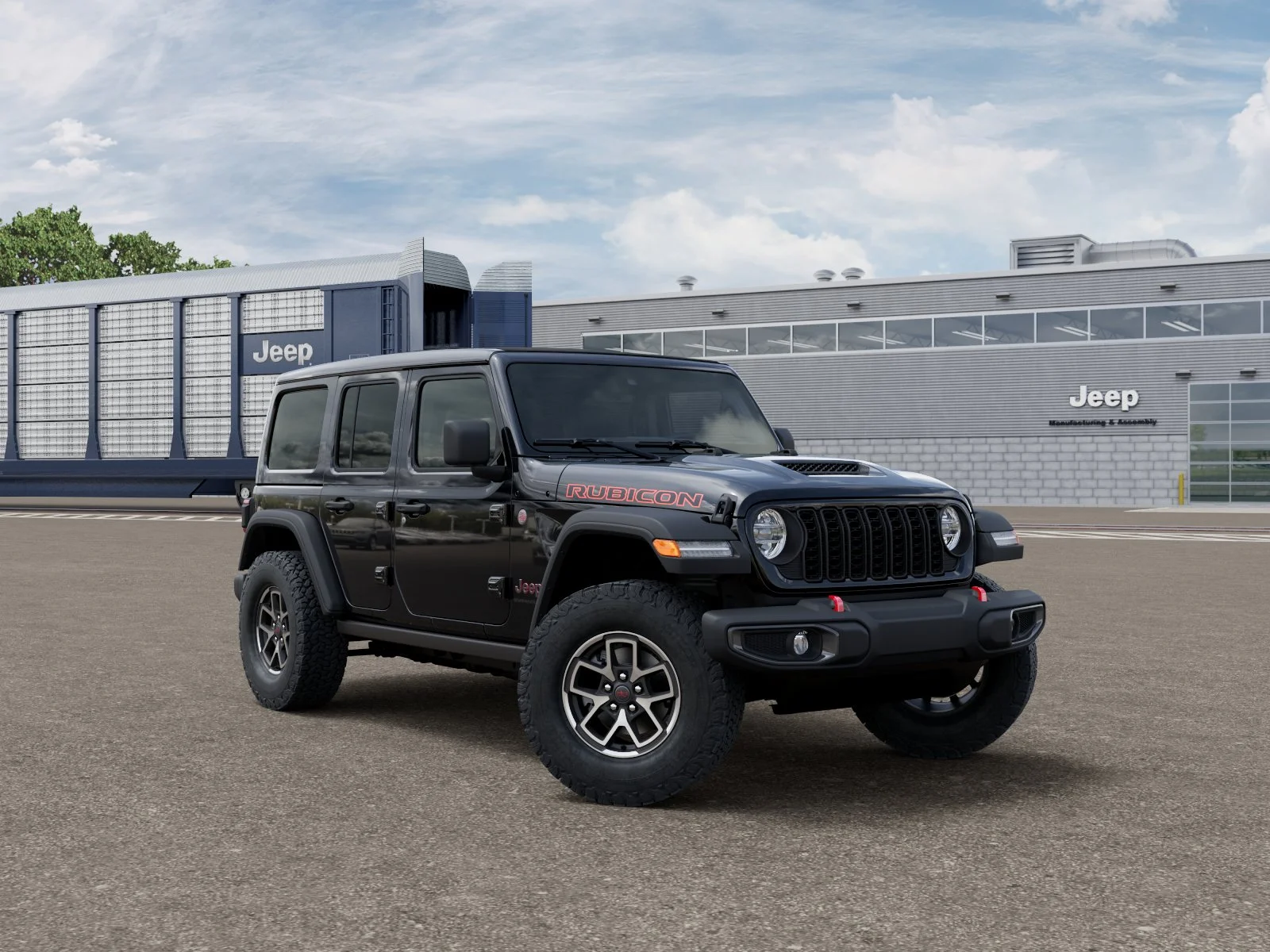New 2026 Black Clear-Coat Exterior Paint Jeep Rubicon image 3