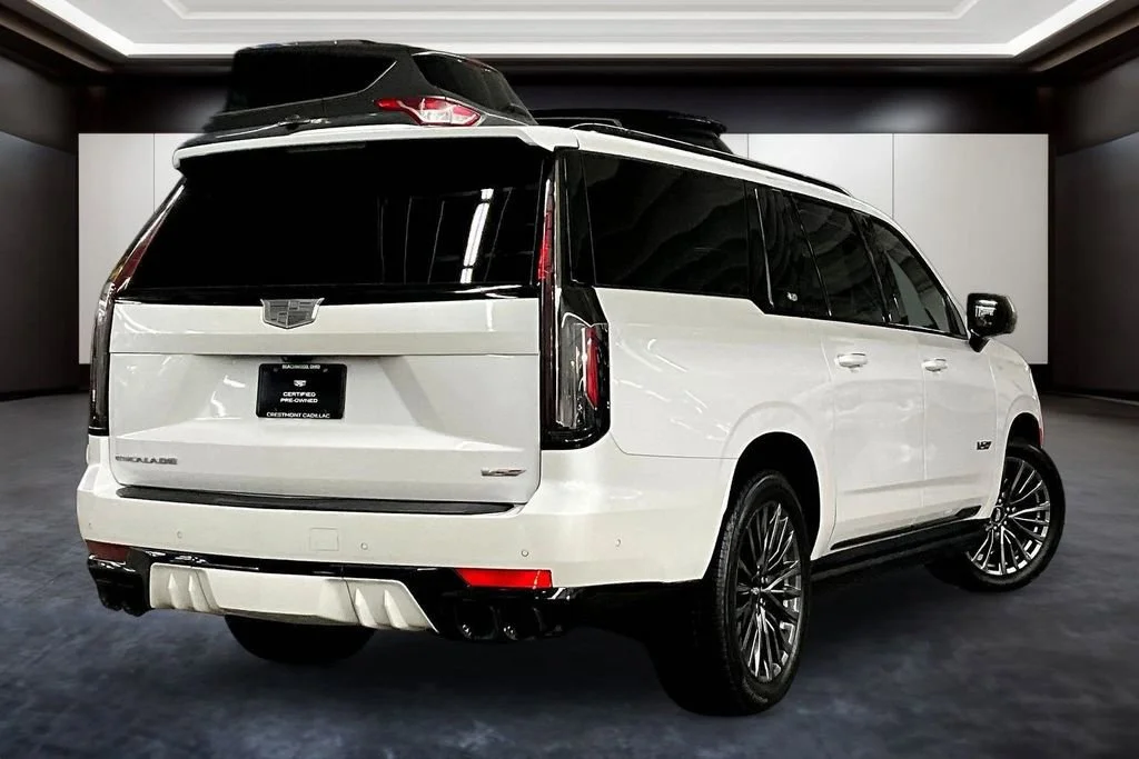 Certified Used 2023 Crystal White Tricoat Cadillac Escalade ESV-V image 6