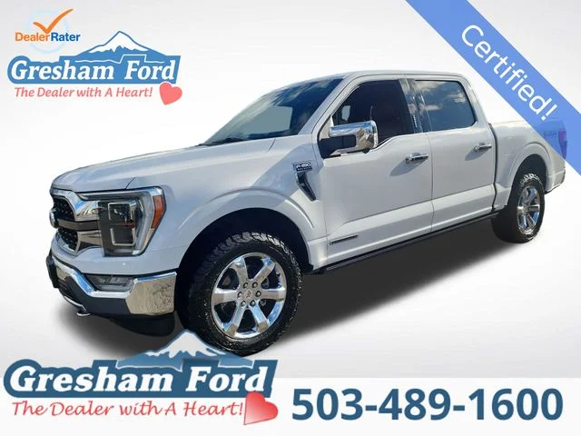 Used 2021 Oxford White Ford King Ranch image 1