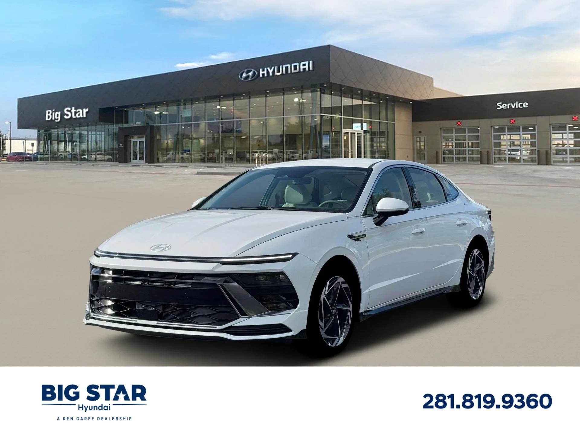 New 2026 Serenity White Hyundai SEL Sport image 1