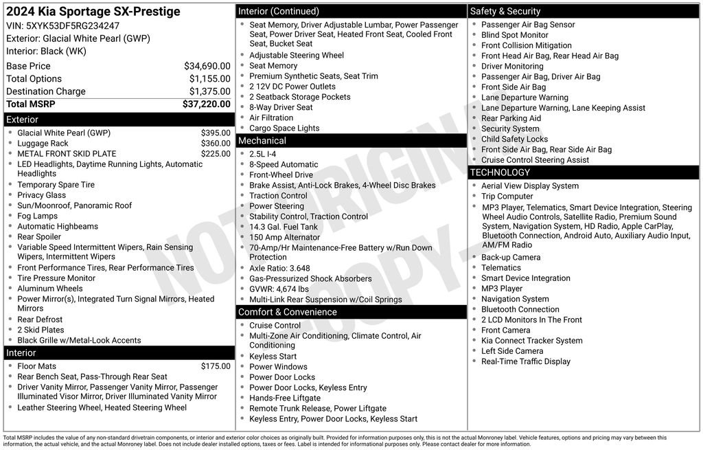 Used 2024 White Kia SX-Prestige image 27