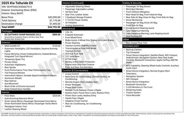 Used 2025 Everlasting Silver Kia EX image 39