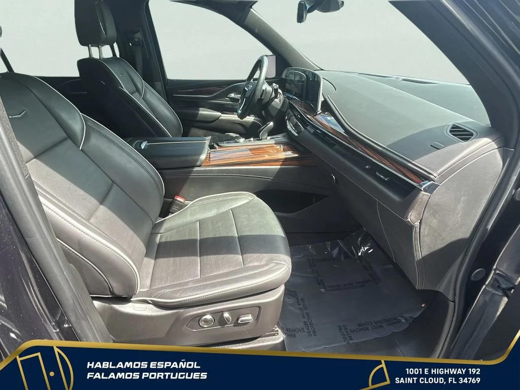 Used 2024 Galactic Gray Metallic Cadillac Premium Luxury image 32