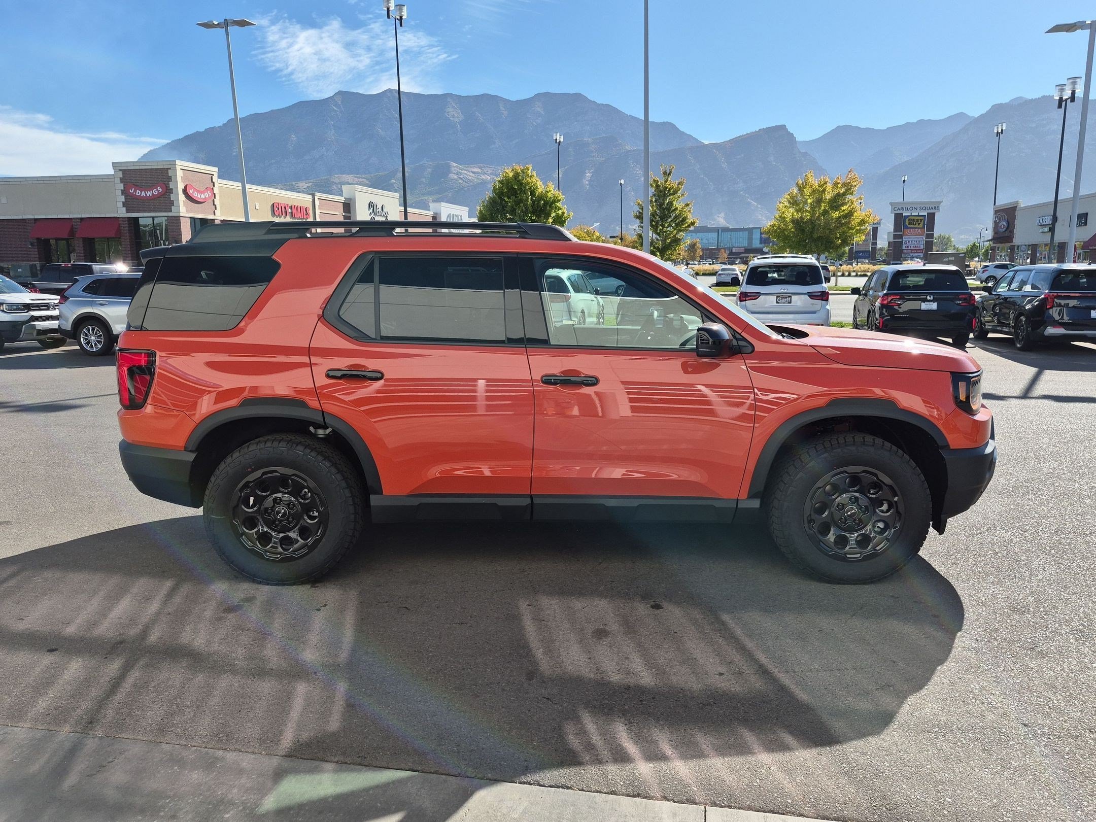 New 2026 Sunset Orange Honda TrailSport Elite Blackout image 2