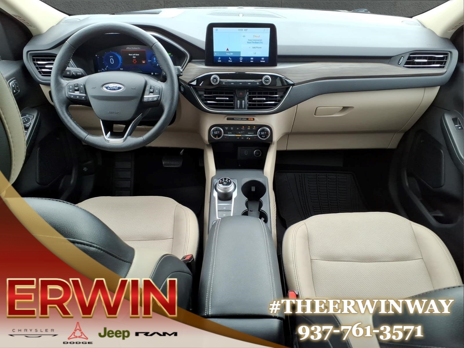 Used 2020 Star White Metallic Tri-Coat Ford Titanium image 24