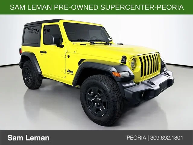 Used 2024 Yellow Jeep Sport image 1