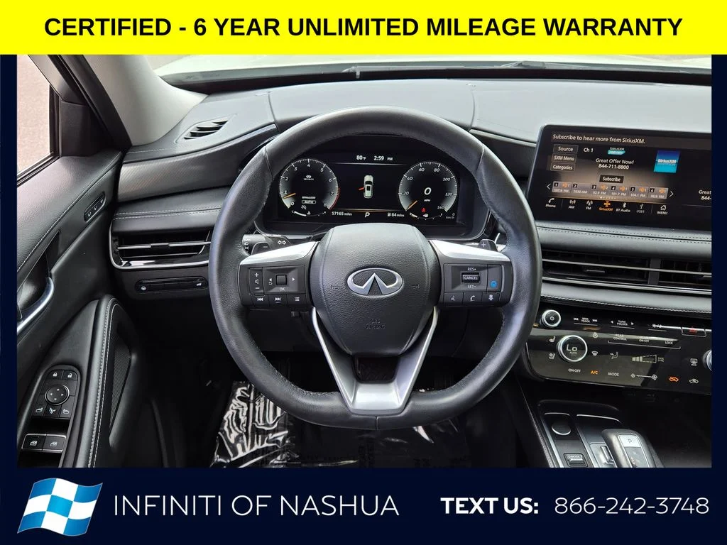 Certified Used 2023 White INFINITI LUXE image 12