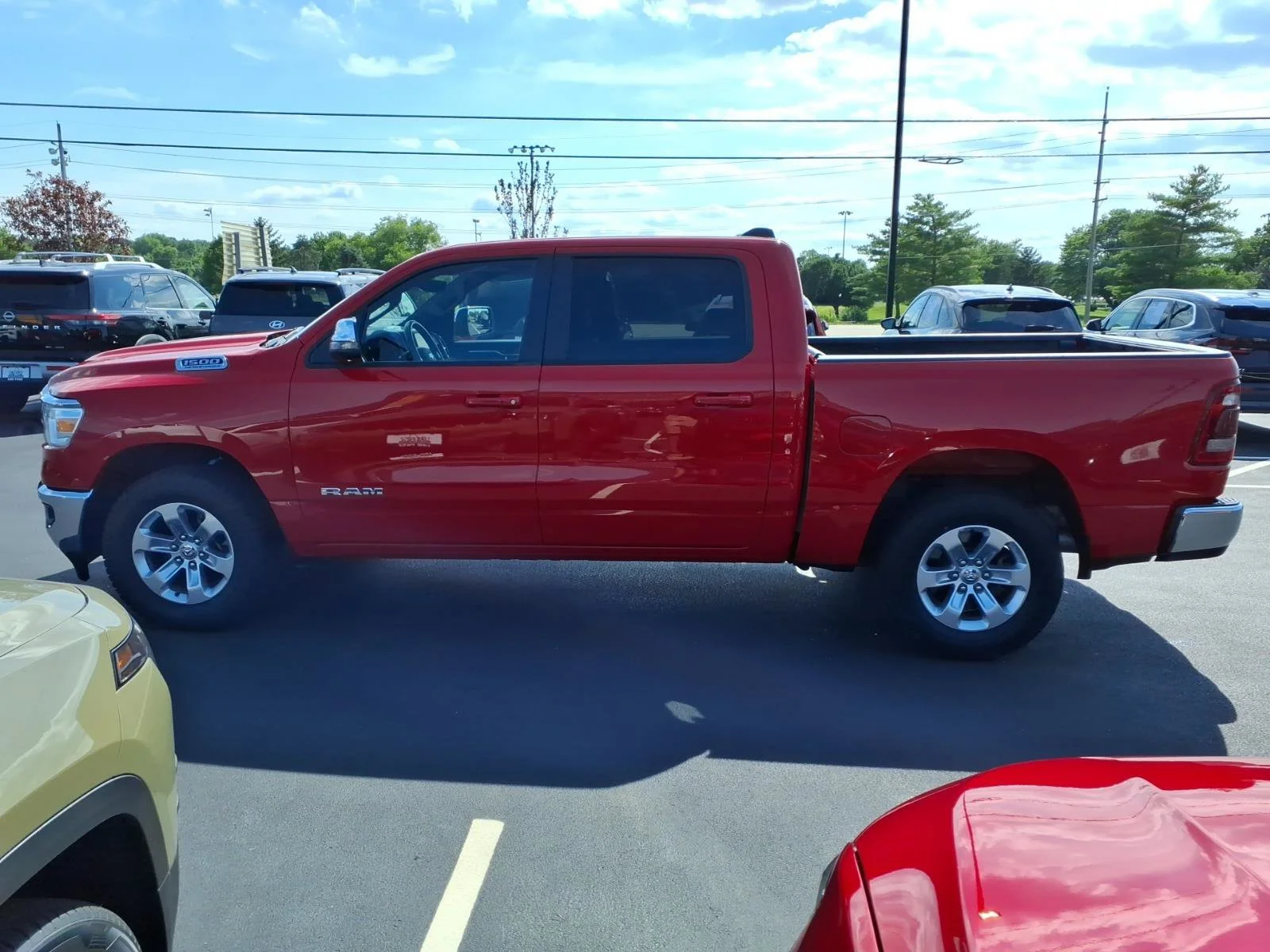 Used 2024 Flame Red Clearcoat Ram Laramie image 4