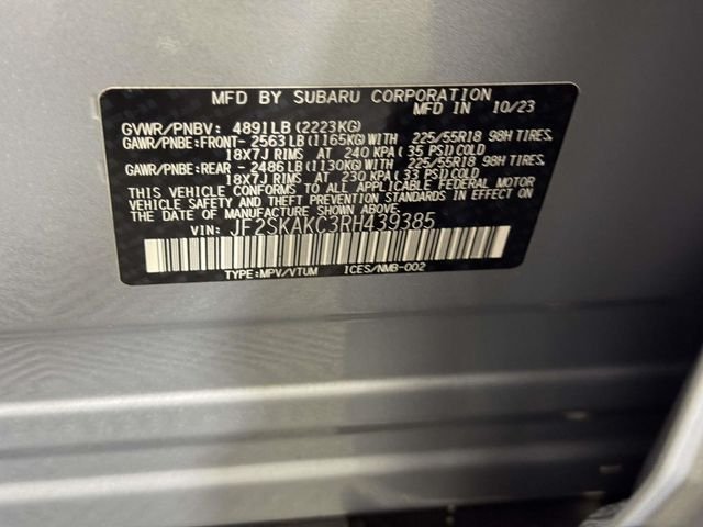 Certified Used 2024 Ice Silver Metallic Subaru Limited image 16