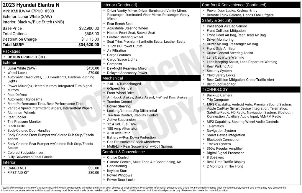 Used 2023 White Hyundai Base image 9