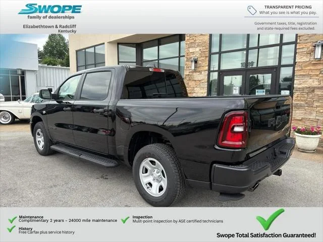 New 2026 Diamond Black Crystal Pearl-Coat Exterior Paint RAM TRADESMAN image 3