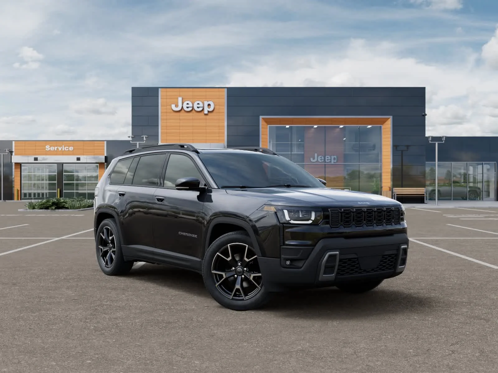 New 2026 Diamond Black Crystal Pearlcoat Jeep Overland image 5
