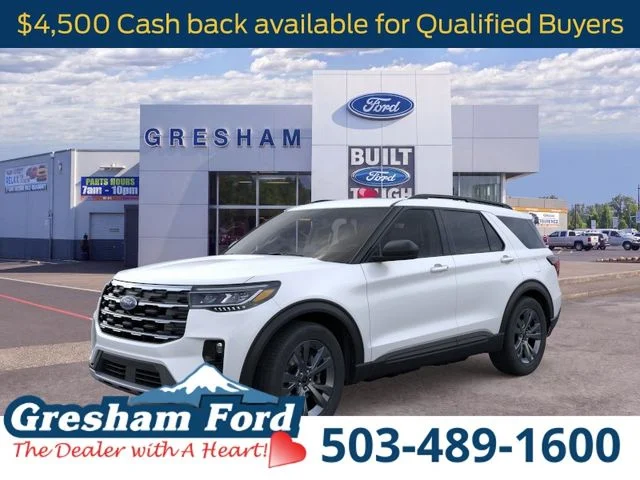 New 2026 Star White Metallic Tri-Coat Ford Active image 1