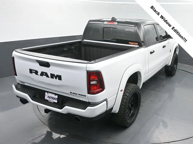 New 2026 Bright White Clear-Coat Exterior Paint RAM BLACK WIDOW EDITION image 36