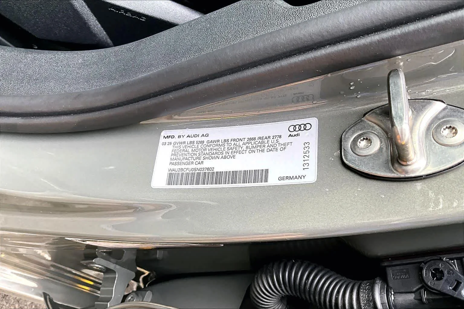 Certified Used 2025 Chronos Gray Metallic Audi Premium Plus image 34