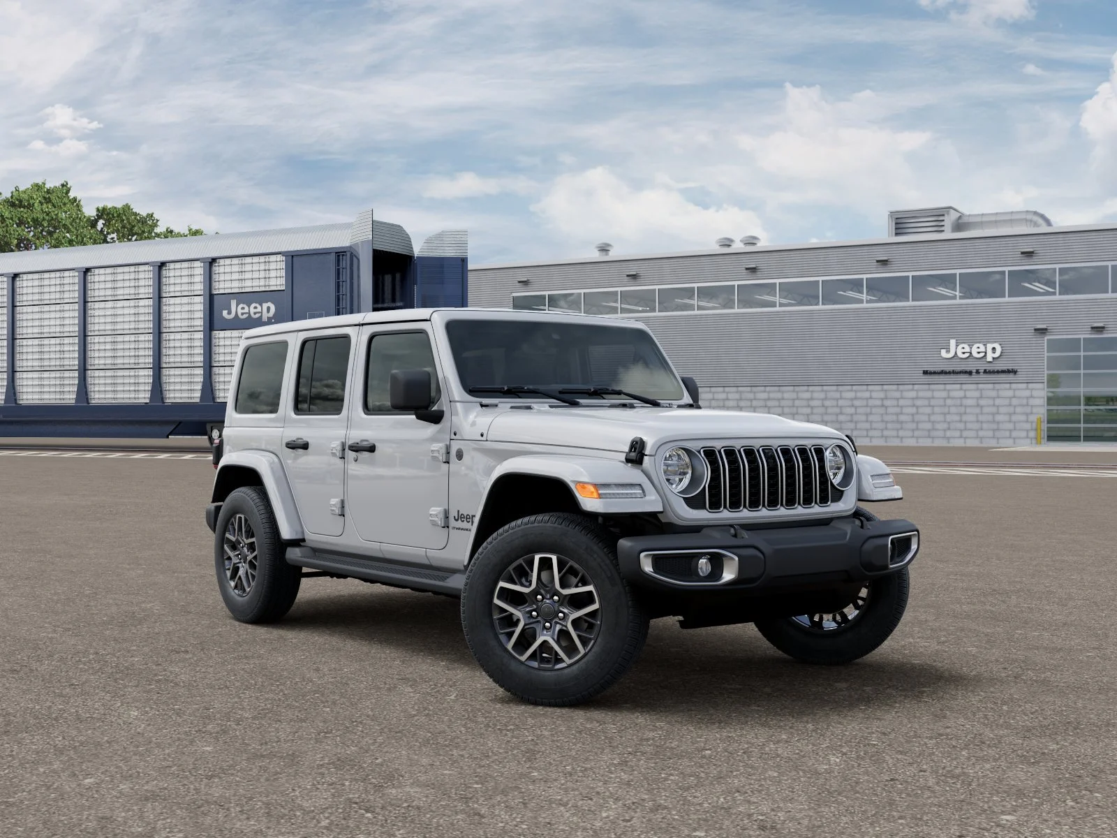 New 2026 Bright White Clear-Coat Exterior Paint Jeep Sahara image 3