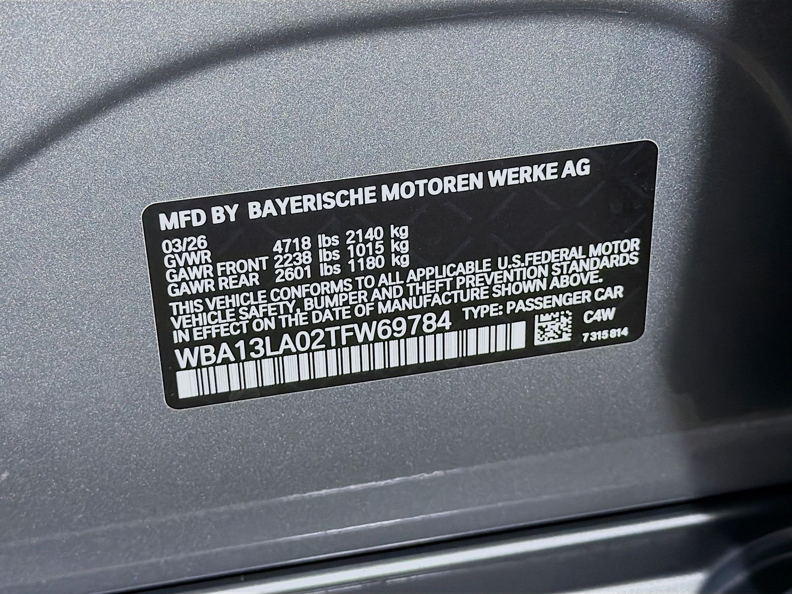 New 2026 Skyscraper Grey Metallic BMW 330i image 34