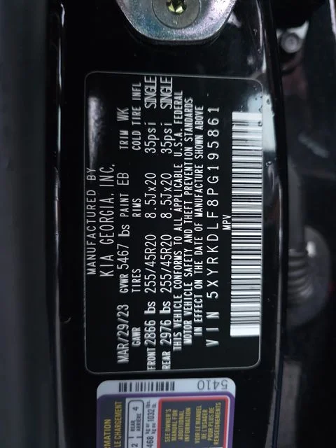 Certified Used 2023 Ebony Black Kia X-Line SX Prestige image 31
