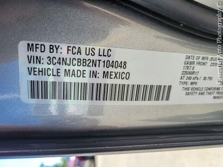 Used 2022 Billet Silver Metallic Jeep Latitude image 21