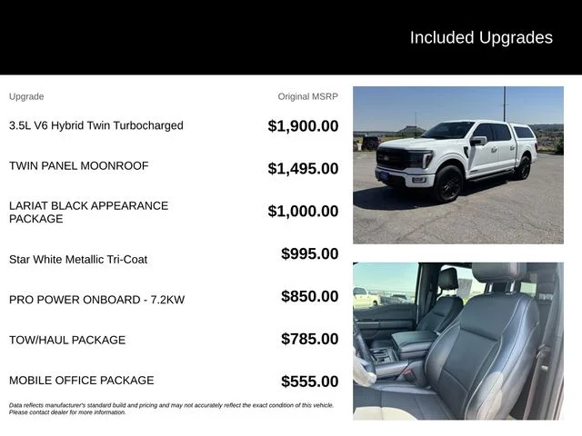 Used 2024 White Ford Lariat image 5