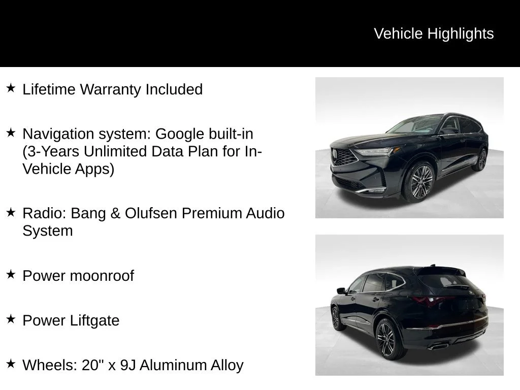 New 2026 Majestic Black Pearl Acura Advance Package image 5