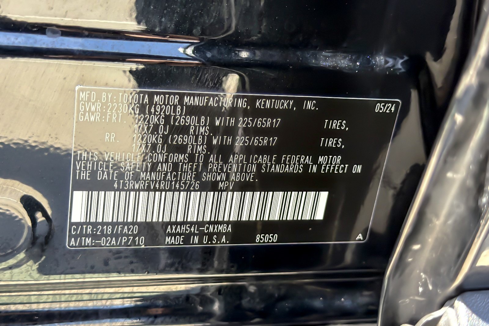 Certified Used 2024 Midnight Black Metallic Toyota Hybrid XLE image 27