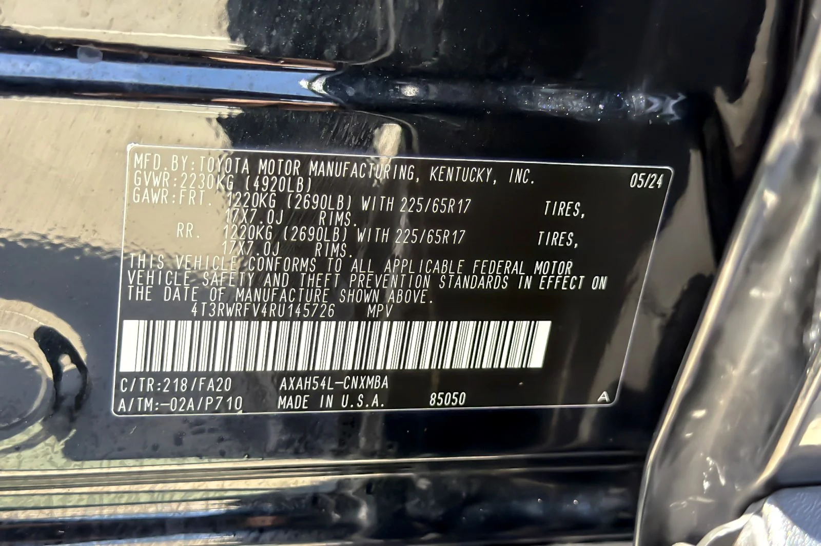 Certified Used 2024 Midnight Black Metallic Toyota Hybrid XLE image 27