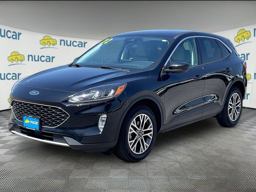 Used 2022 Agate Black Metallic Ford SEL image 3
