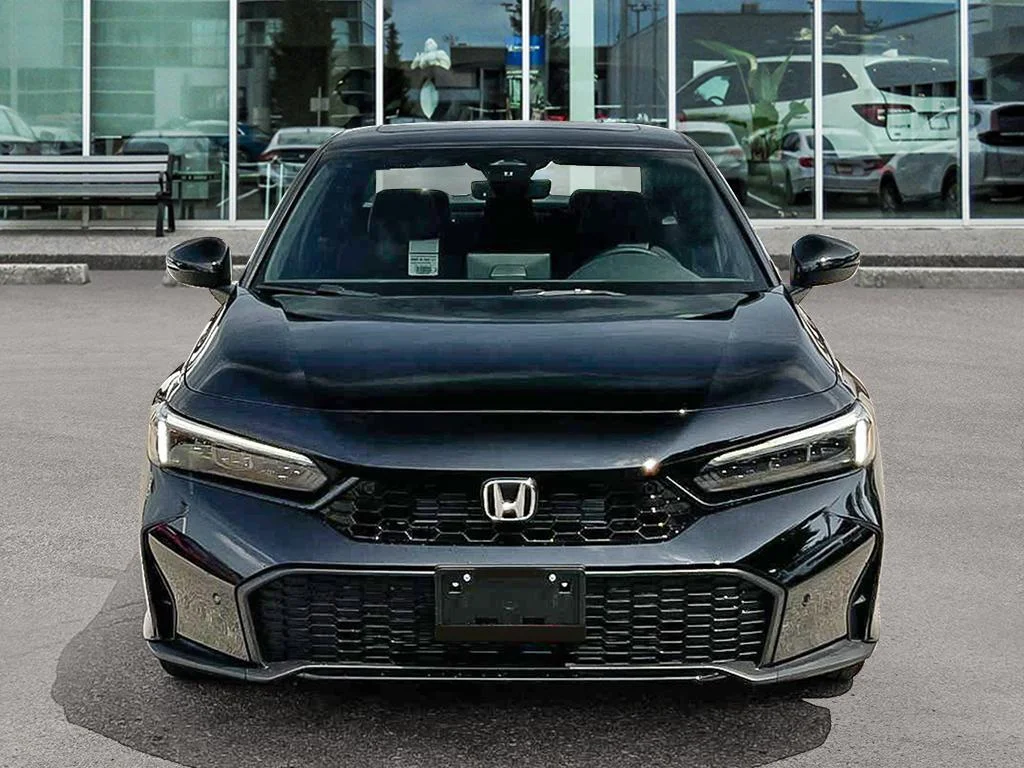 New 2026 Crystal Black Pearl Honda SPORT TOURING The Civic — fully loaded,fully effi image 2