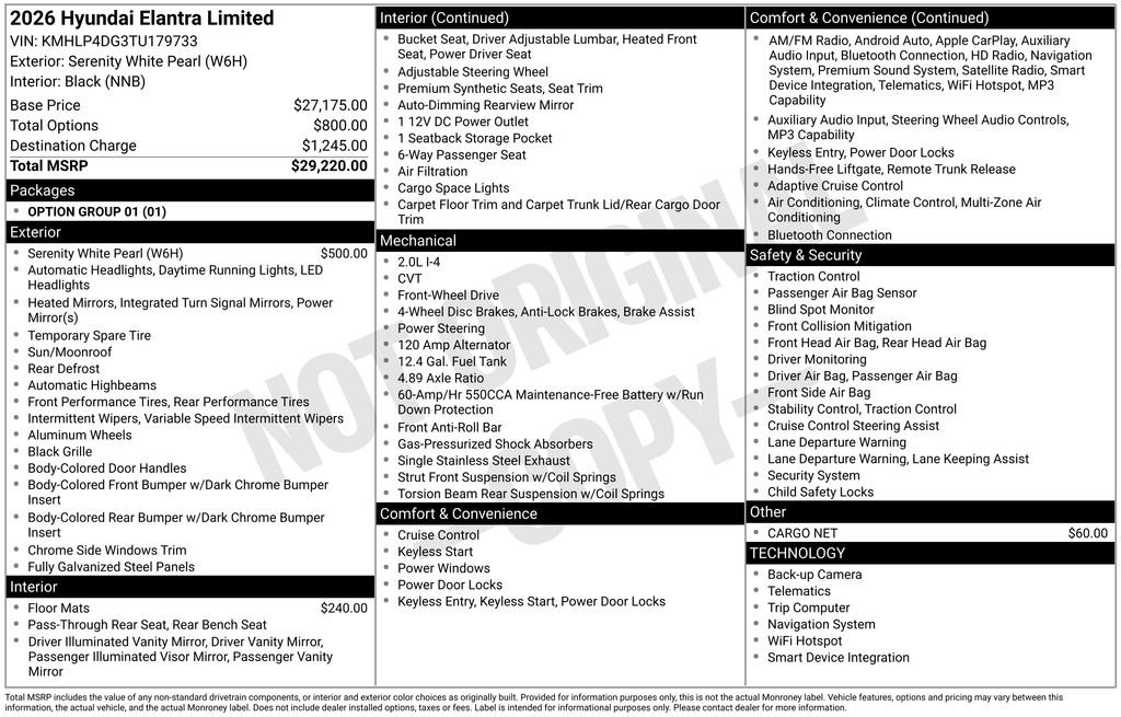New 2026 White Hyundai Limited image 23