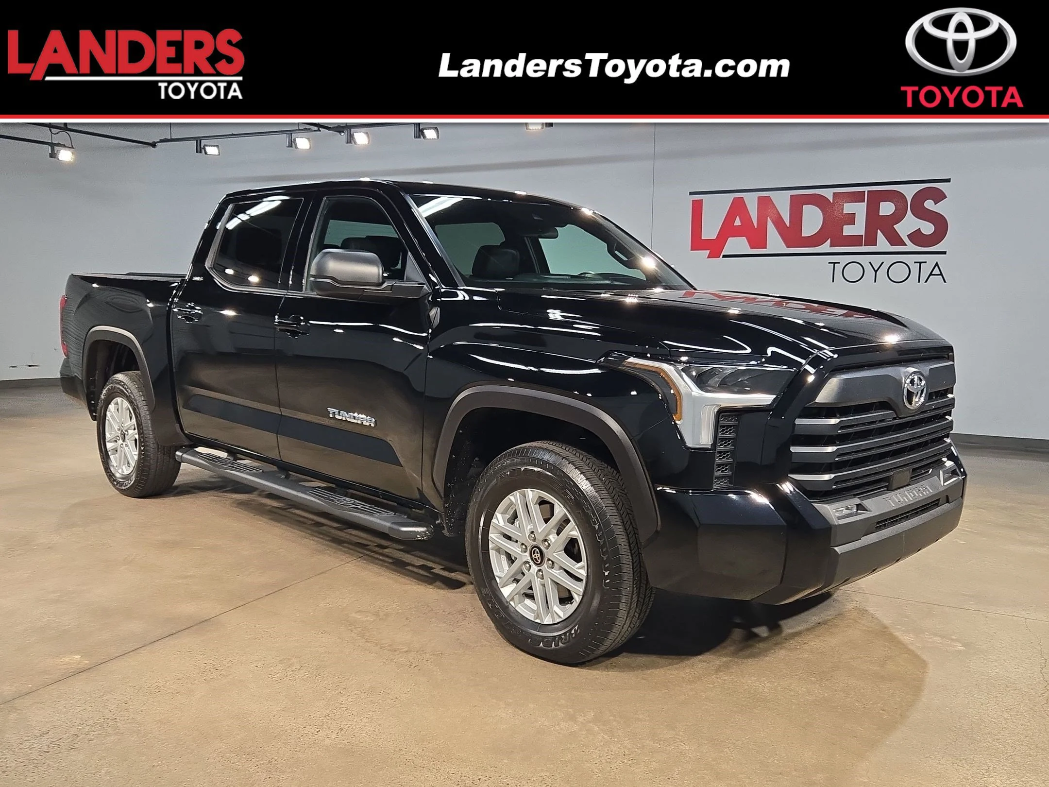 Certified Used 2025 Midnight Black Metallic Toyota SR5 image 1