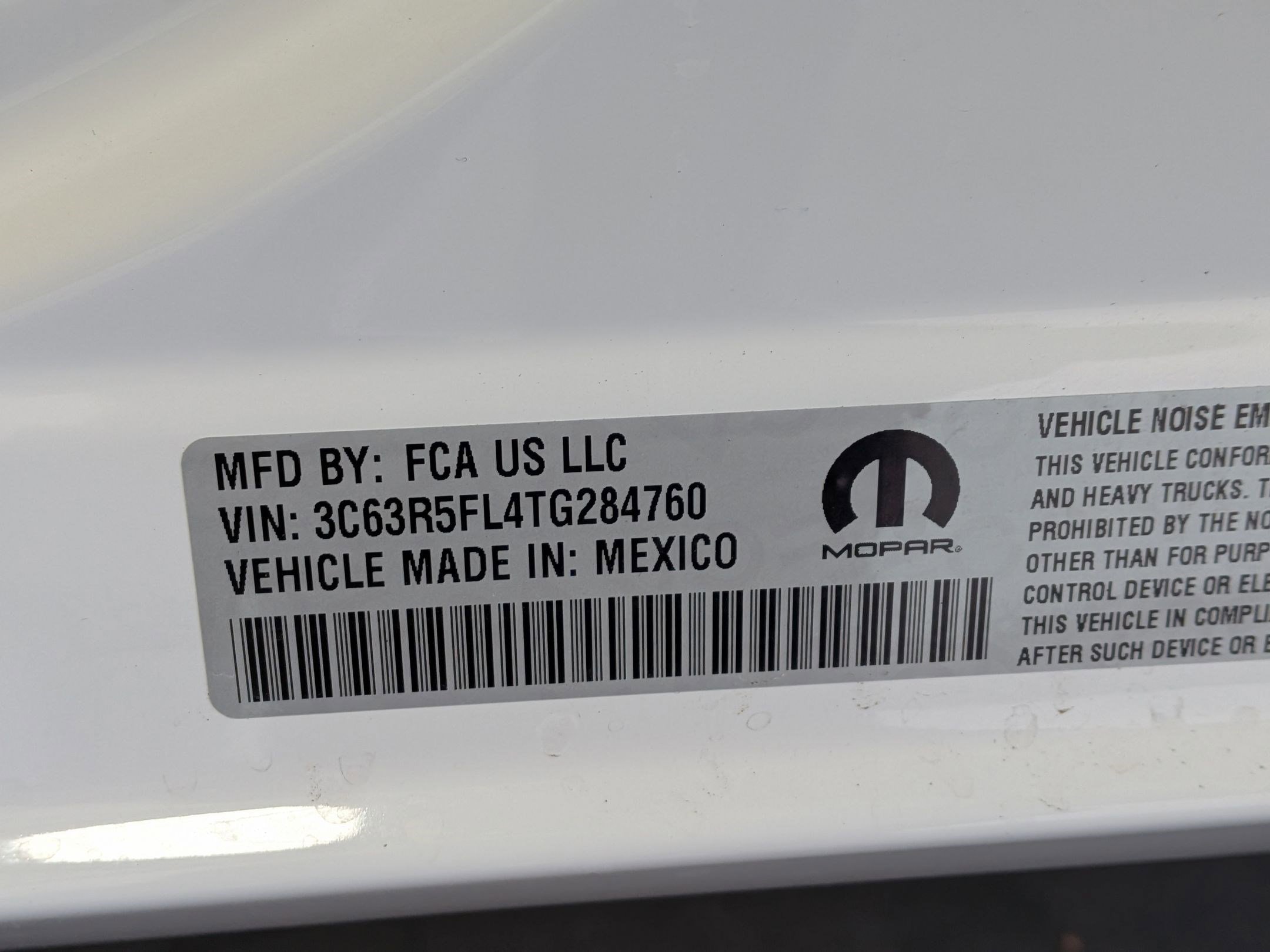 New 2026 Bright White Clear-Coat Exterior Paint RAM Laramie image 19