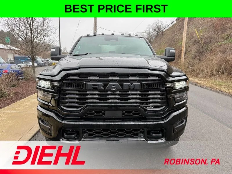 New 2026 Diamond Black Crystal Pearl-Coat Exterior Paint RAM Big Horn image 2