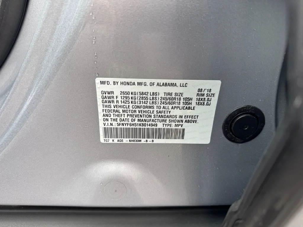 Certified Used 2019 Silver Honda EX-L image 26