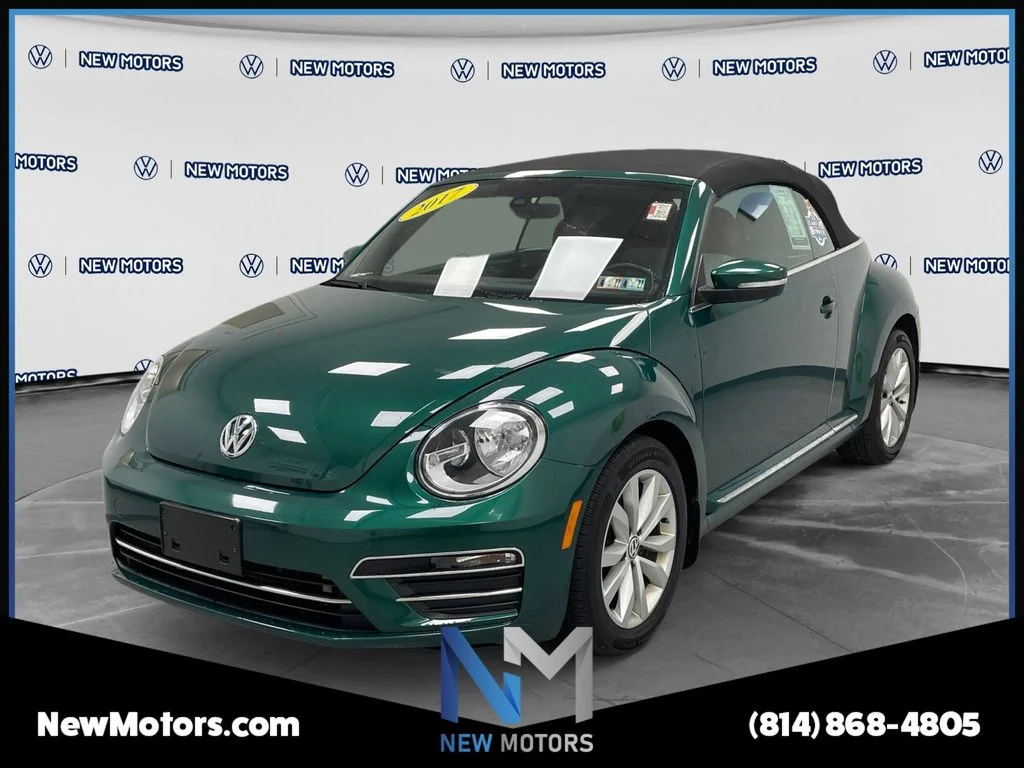 Used 2017 Bottle Green w/ Black Top Volkswagen 1.8T S image 1