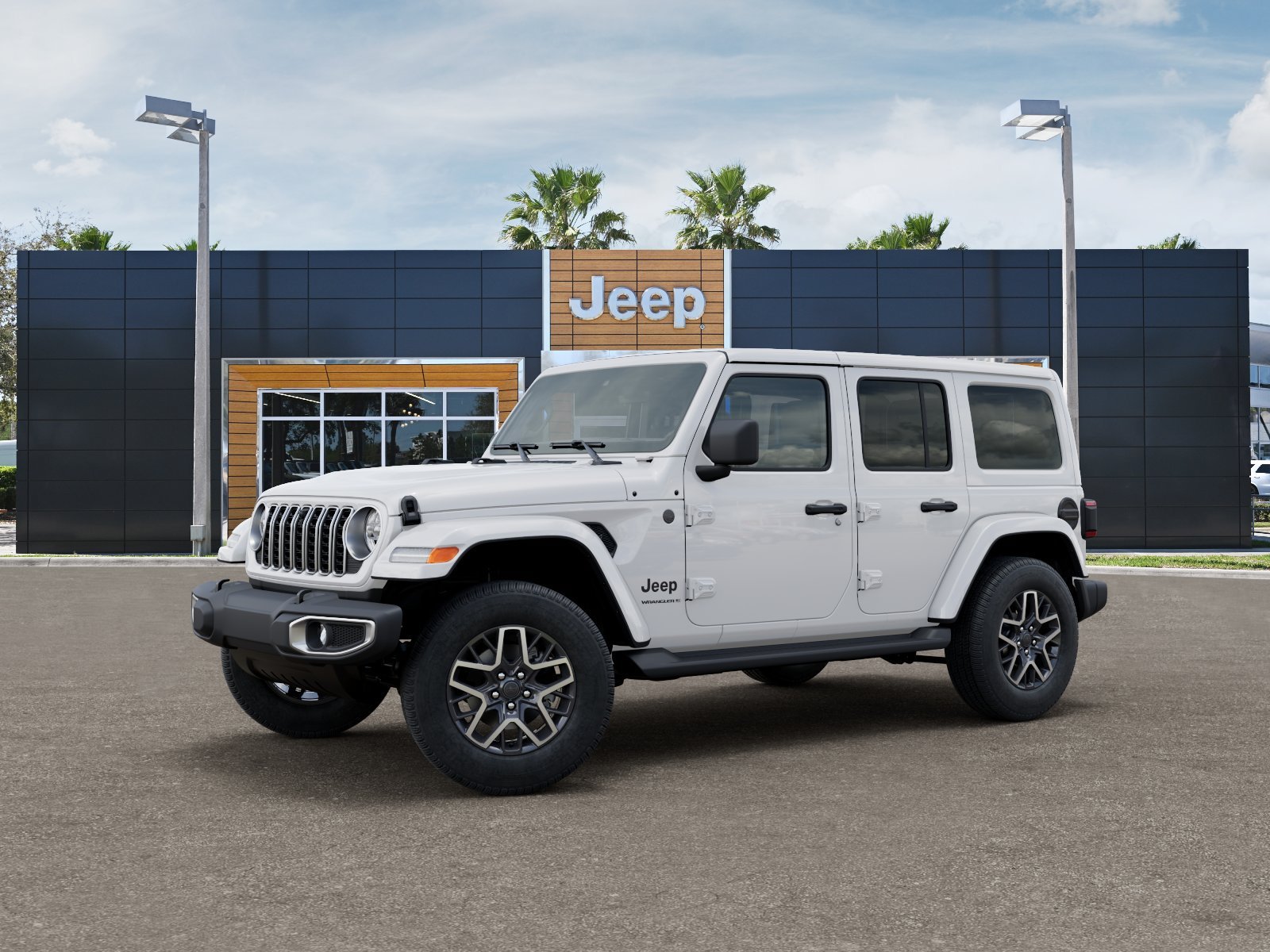 New 2026 Bright White Clearcoat Jeep Sahara image 2