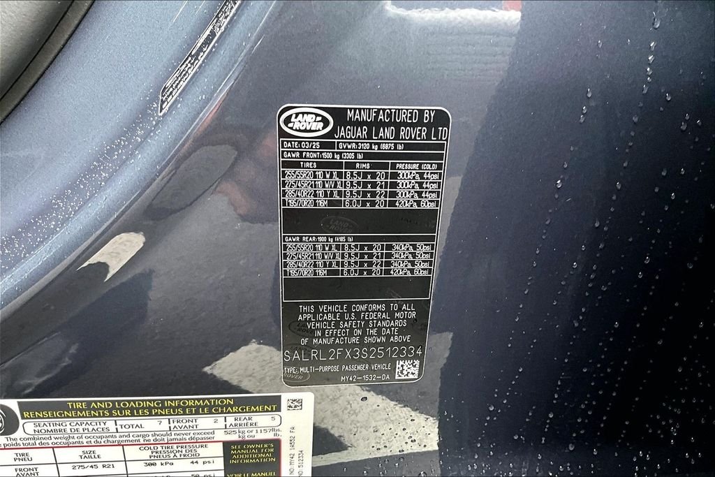 Used 2025 Blue Land Rover Dynamic SE image 36