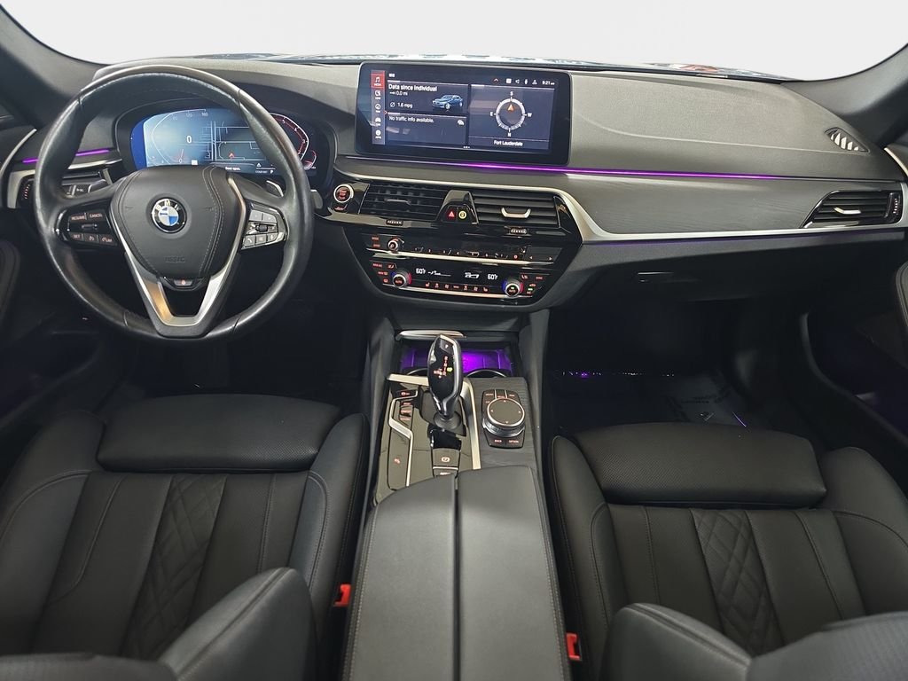 Certified Used 2023 Arctic Race Blue metallic BMW 530i xDrive image 12